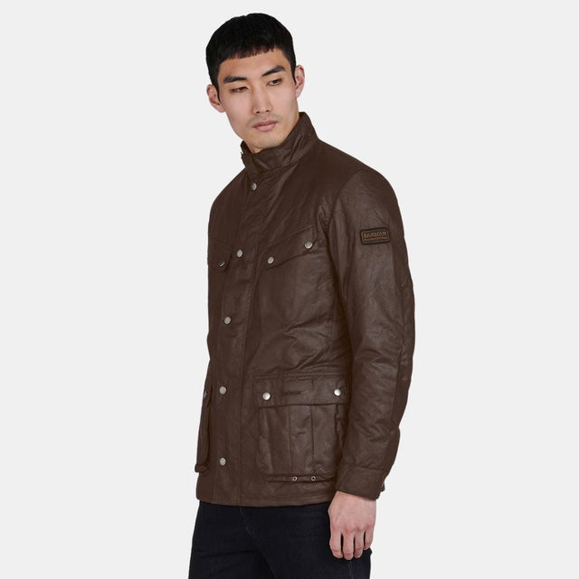 Barbour International Duke Waxed Jacket Bark