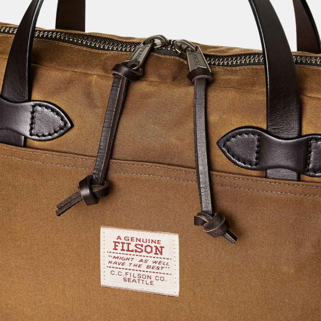 Filson Tin Cloth Compact Briefcase Dark Tan