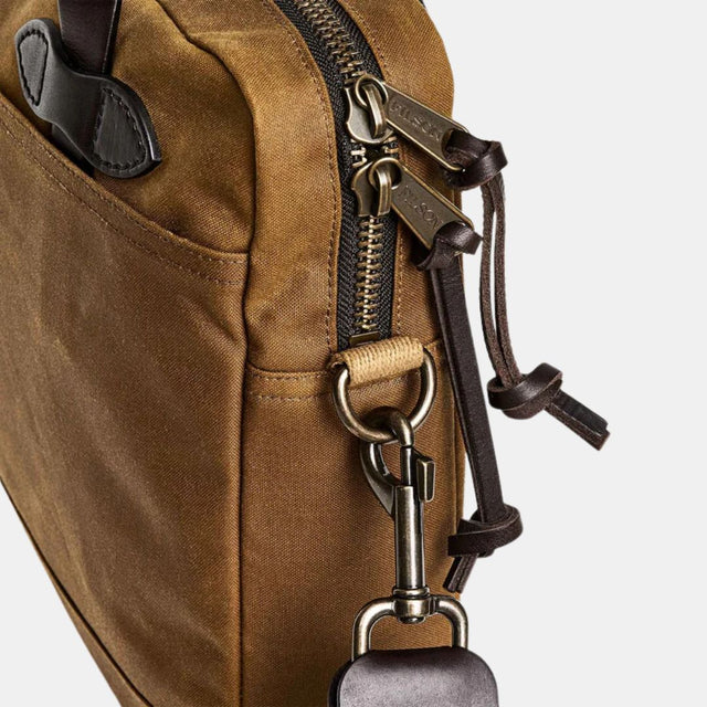Filson Tin Cloth Compact Briefcase Dark Tan