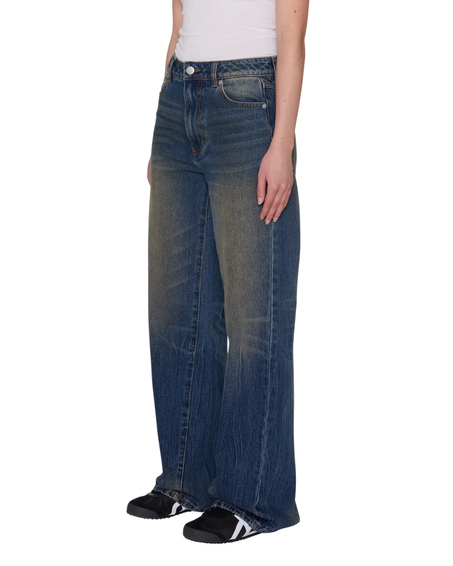Obey Elara 5 Pocket Denim Oil Stained Wash