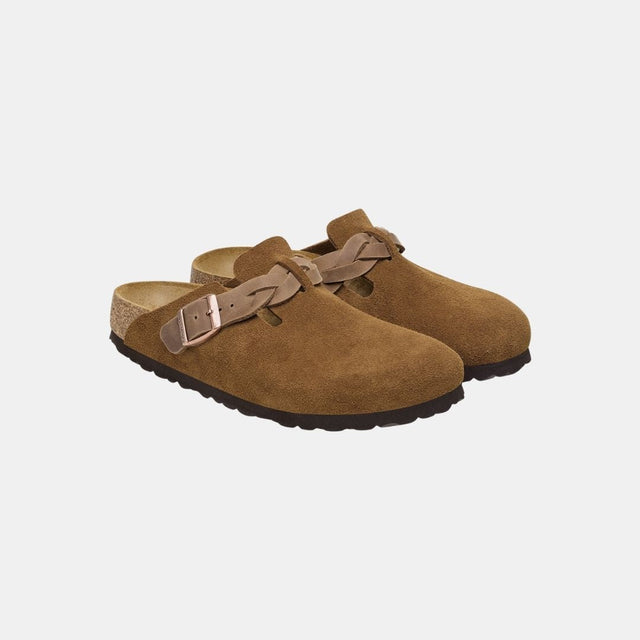 Birkenstock Boston intrecciato visone donna