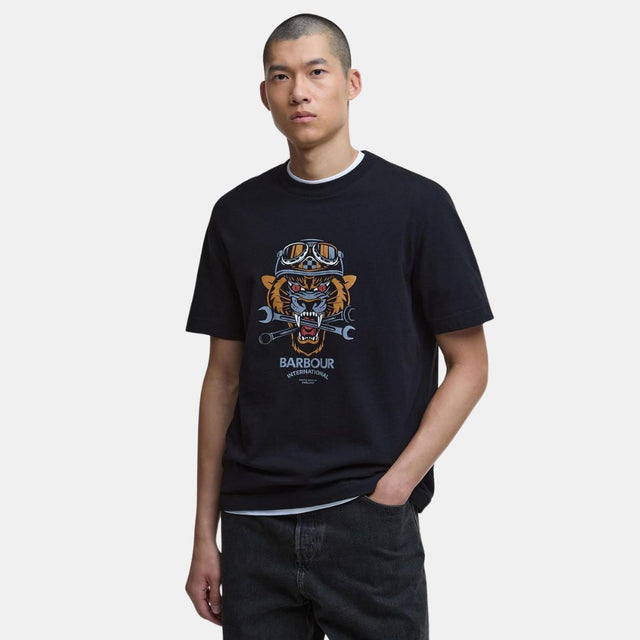 Barbour International Carlise Graphic T-Shirt Black