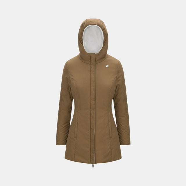 K-Way Denise St Warm Reversible White Brown