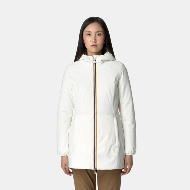 K-Way Denise St Warm Reversible White Brown