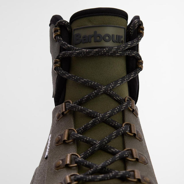 Barbour Marlow Lace-Up Wellingtons Olive