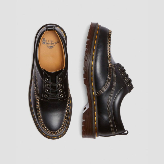 Dr. Martens Lowell Leather Moc Toe Men's Black Analine