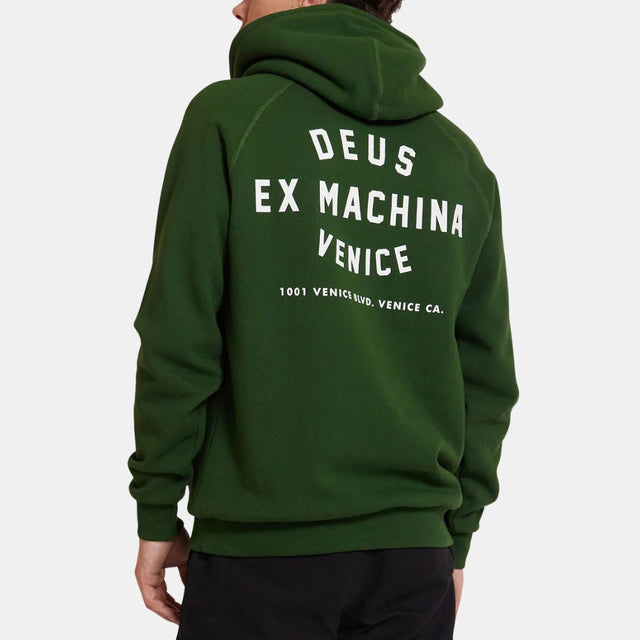 Deus Ex Machina Venice Address Hoodie Hilside Green