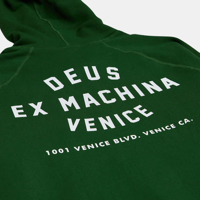 Deus Ex Machina Venice Address Hoodie Hilside Green