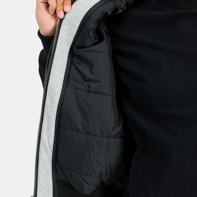 Alpha Industries MA-1 D-Tec Sleeve Embroidery Bomber Jacket Black/Grey