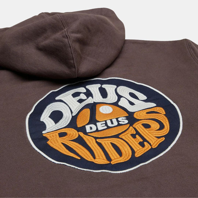Deus Ex Machina Riders Friend Hoodie Choc Brown