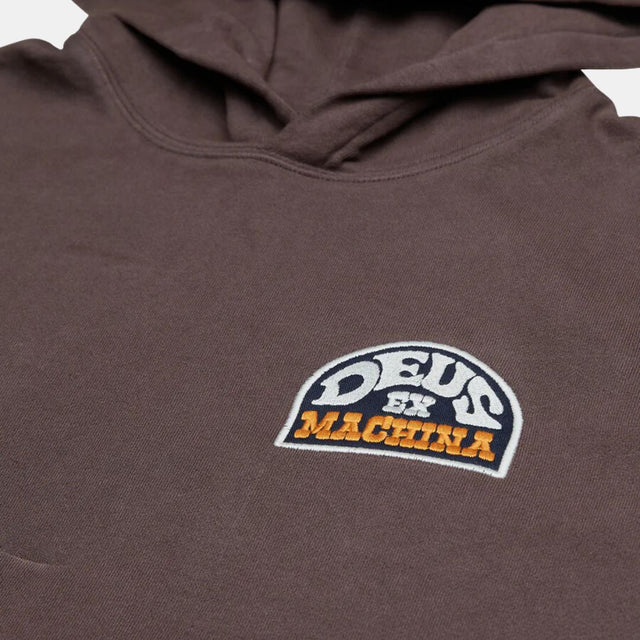 Deus Ex Machina Riders Friend Hoodie Choc Brown