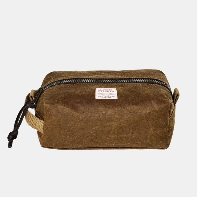 Filson Tin Cloth Travel Kit Dark Tan