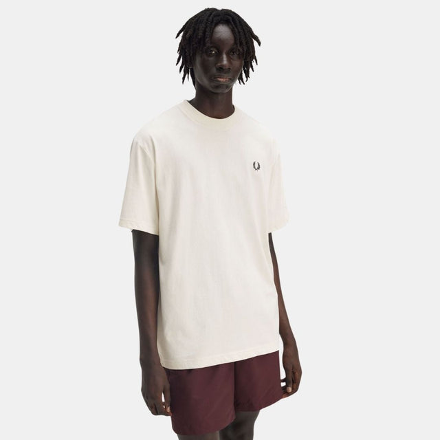 Fred Perry Embroidered T-Shirt Ecru