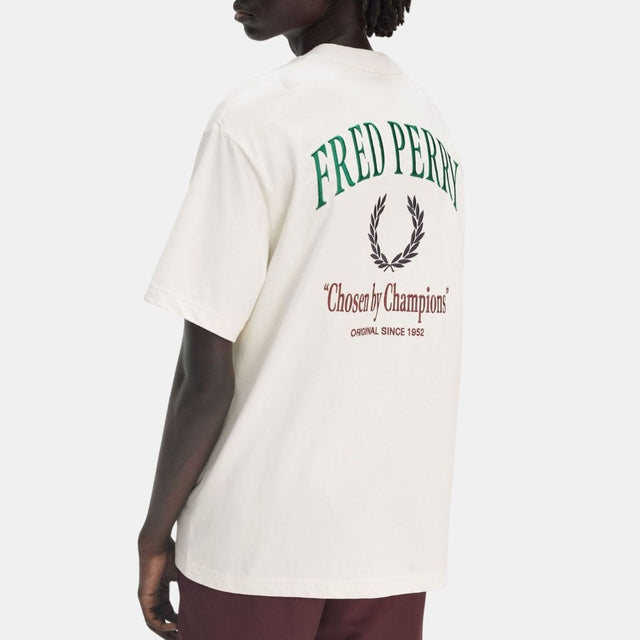 Fred Perry Embroidered T-Shirt Ecru