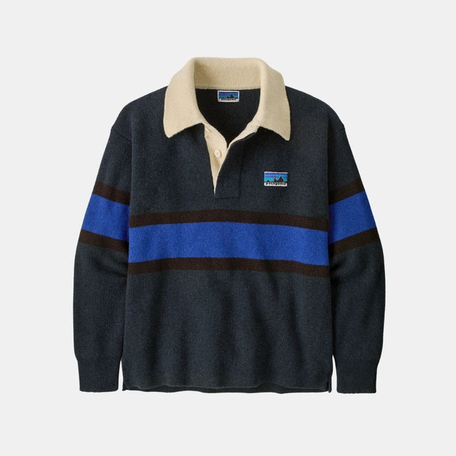 Patagonia Recycled Wool-Blend Rugby Sweater Rugby Big: Sunken Blue