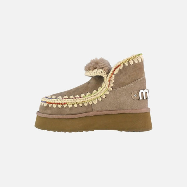 Mou Eskimo 18 Platform Rhinestones Elephant Grey