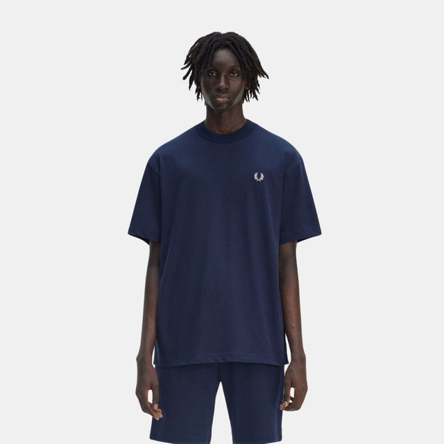 Fred Perry Embroidered T-Shirt Tennis Blue