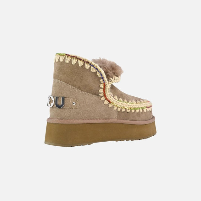 Mou Eskimo 18 Platform Rhinestones Elephant Grey