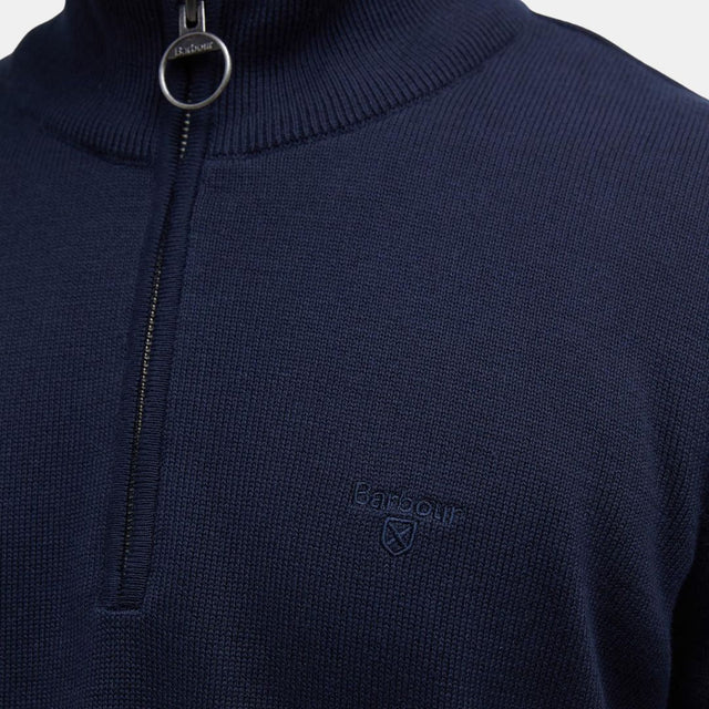 Barbour Cotton Half-Zip Jumper Navy