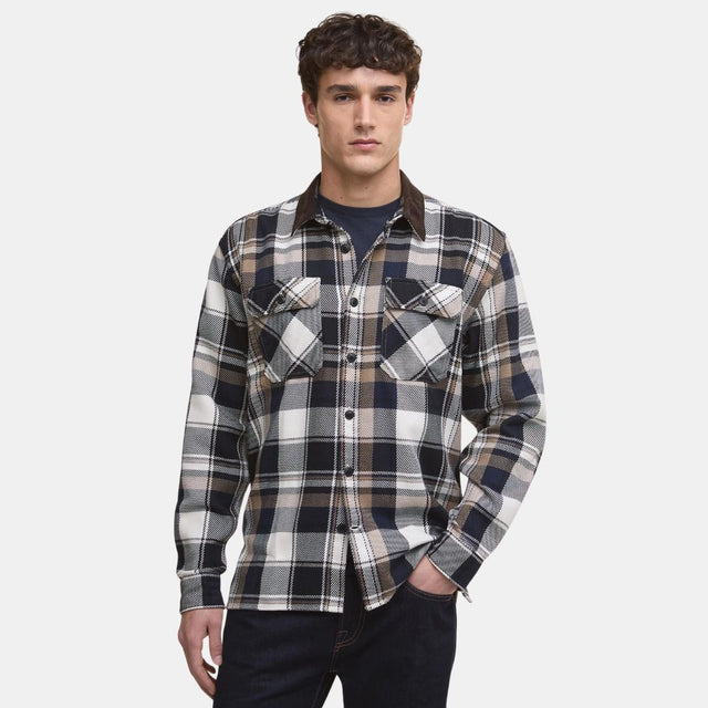 Barbour Grasmoor Relaxed Long-Sleeved Shirt Navy