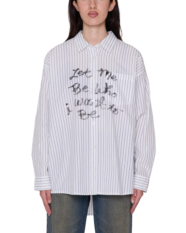 Obey Carlotta Stripe Shirt White Multi