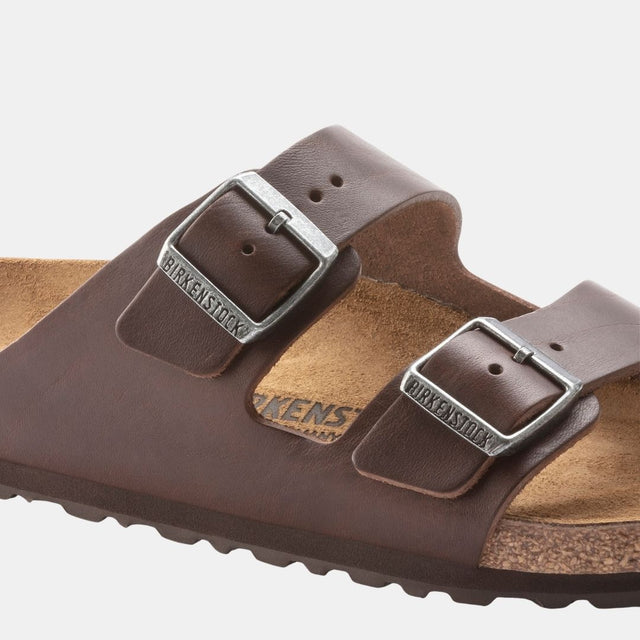 Birkenstock Arizona Grip Leather Men's Vintage Wood Roast