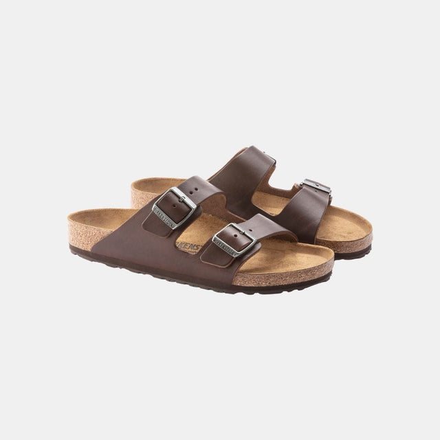 Birkenstock Arizona Grip Leather Men's Vintage Wood Roast