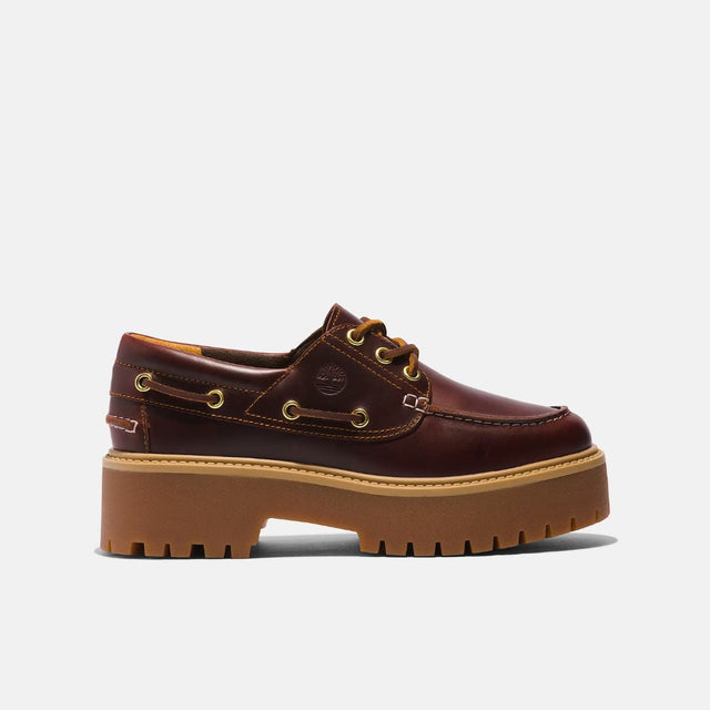 Timberland Stone Street Platform Boat Shoe Dark Brown