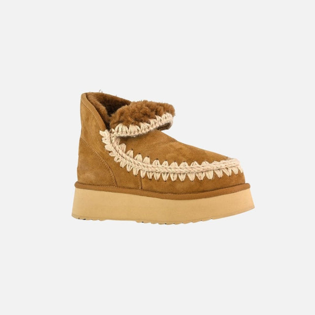 Mou Mini Eskimo Platform Boot Cognac