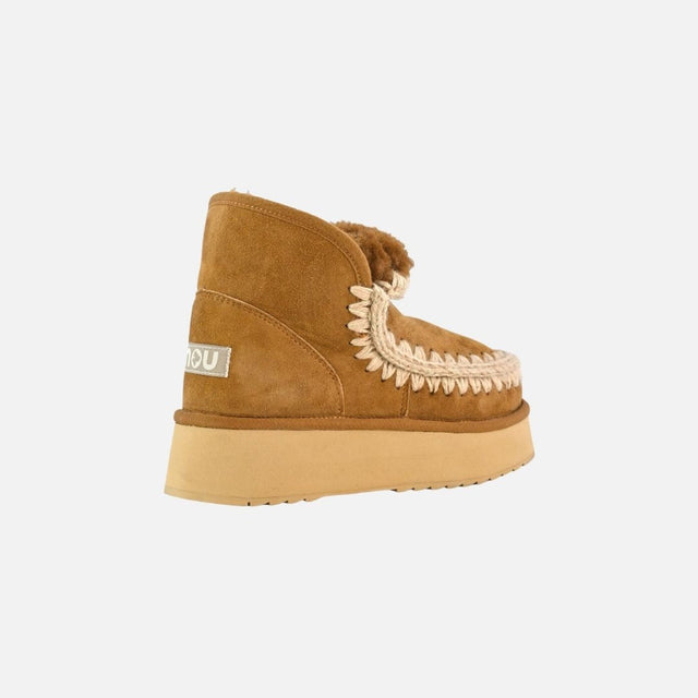 Mou Mini Eskimo Platform Boot Cognac