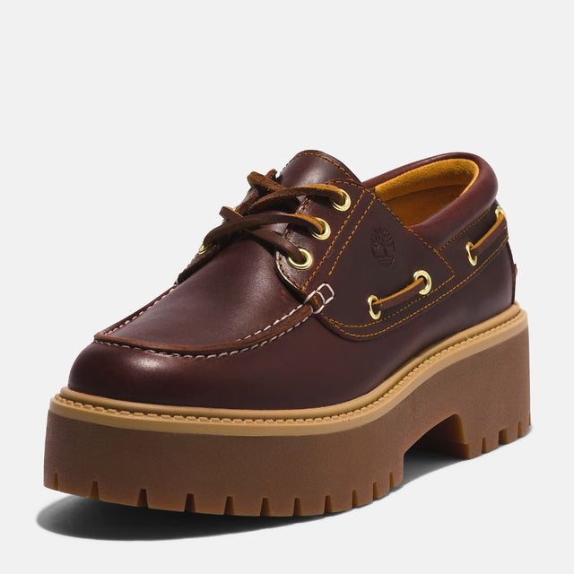 Timberland Stone Street Platform Boat Shoe Dark Brown