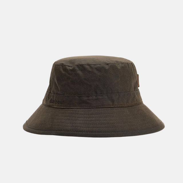 Barbour Wax Bucket Hat Olive