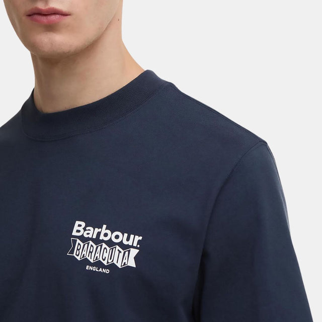 Barbour x Baracuta All Nighter Tee Cotton Jersey Navy