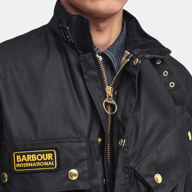 Giacca cerata originale Barbour International nera