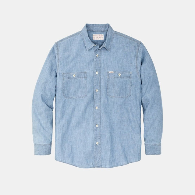 Filson Light Indigo Cambra Chambray Cpo Shirt