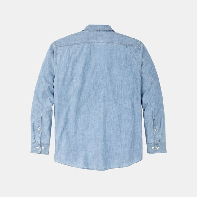 Filson Light Indigo Cambra Chambray Cpo Shirt