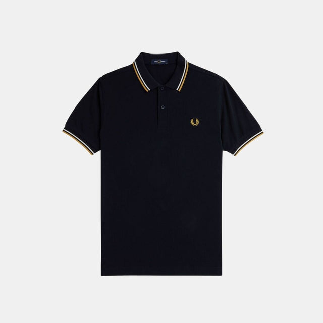 Fred Perry Polo M3600 Navy Ecru & Honey
