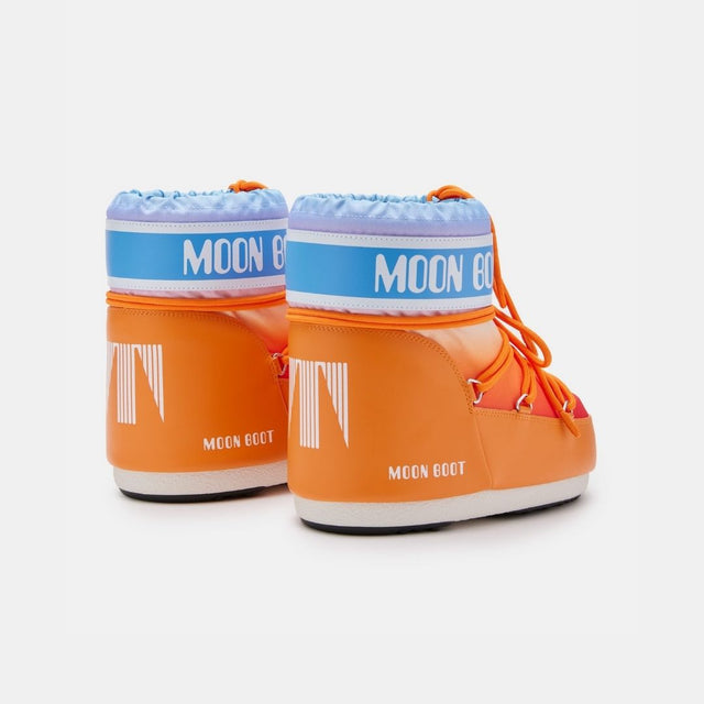Moon Boot Icon Low Sunrise Stampa Arancione