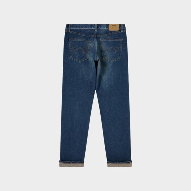Edwin Slim Tapered Jeans Mid Blue Dark Used