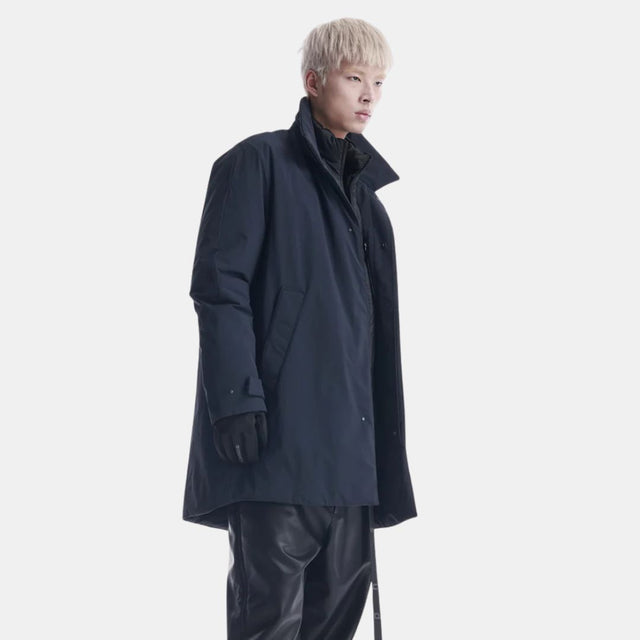 Krakatau Bleriot Trench Coat Qm549 Dark Night