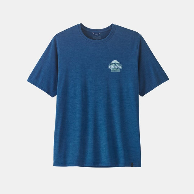 Patagonia Men's Cap Cool Daily Shirt Great Waves Clement Blue Light Clement Blue XDye