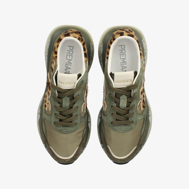 Premiata Lauryn 7790 Military Green Leopard
