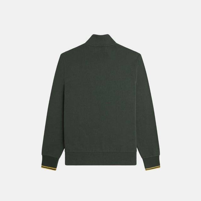 Fred Perry Half Zip Sweatshirt Court Green