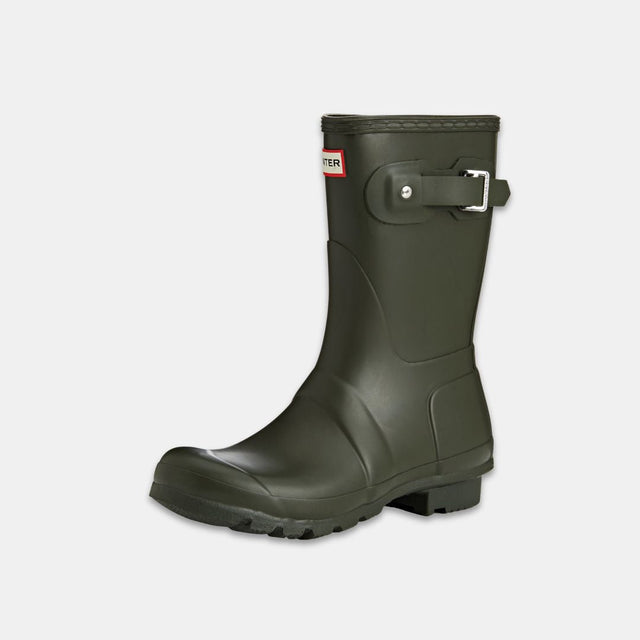 Hunter Original Wellington Short Boots Women's Dark Olive