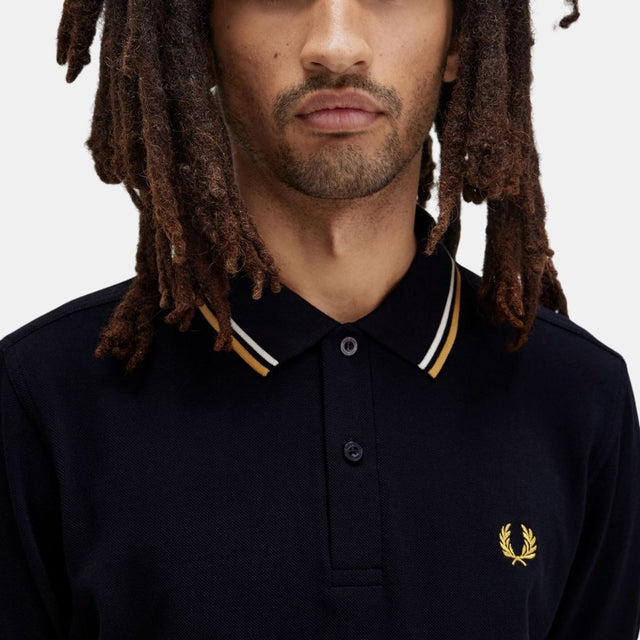 Fred Perry Polo M3600 Navy Ecru & Honey