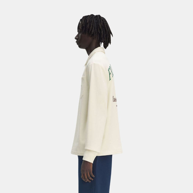 Fred Perry Collared Sweatshirt Ecru
