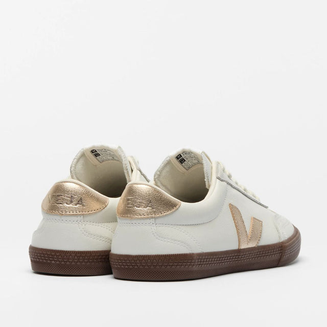 Veja Women's Volley O. T. Leather White Platine Bark