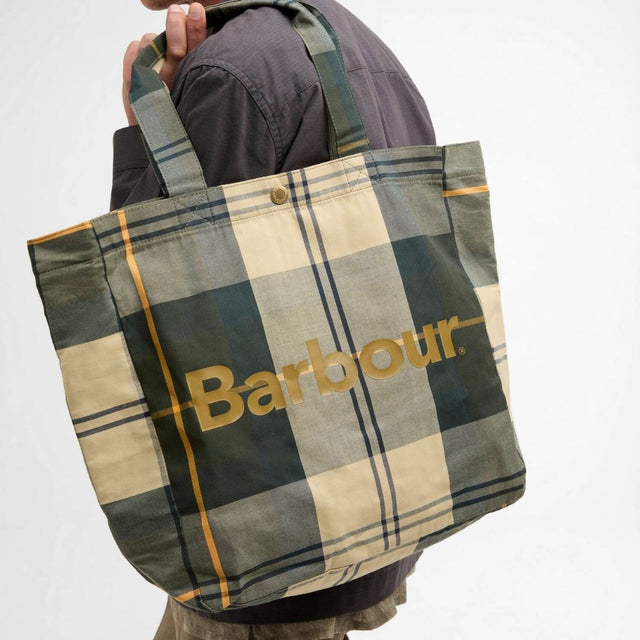 Barbour Telfield Tartan Tote Bag Ancient Tartan