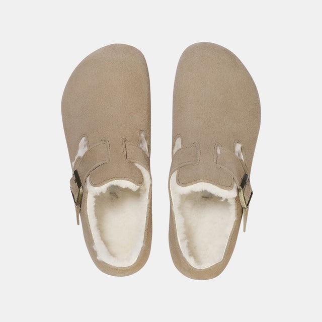 Birkenstock London Shearling Narrow Fit Women's Taupe