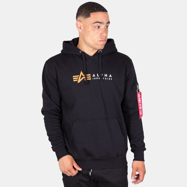 Alpha Industries Alpha Label Hoodie Black